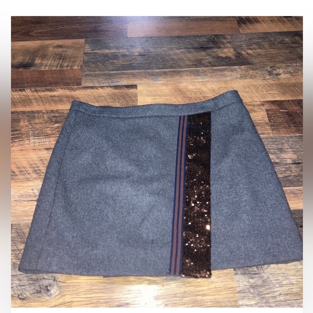 J Crew women Origami wool skirt